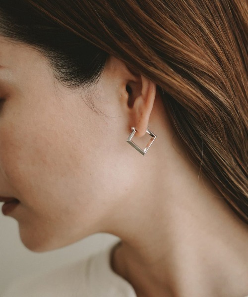 好評超特価 ピアス / lo-p011 ZOZOTOWN PayPayモール店 - 通販 - PayPayモール Losau ロサウ / Square hoop pierce スクエアフープピアス お買い得2023