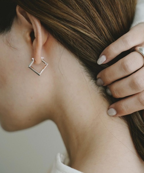 好評超特価 ピアス / lo-p011 ZOZOTOWN PayPayモール店 - 通販 - PayPayモール Losau ロサウ / Square hoop pierce スクエアフープピアス お買い得2023