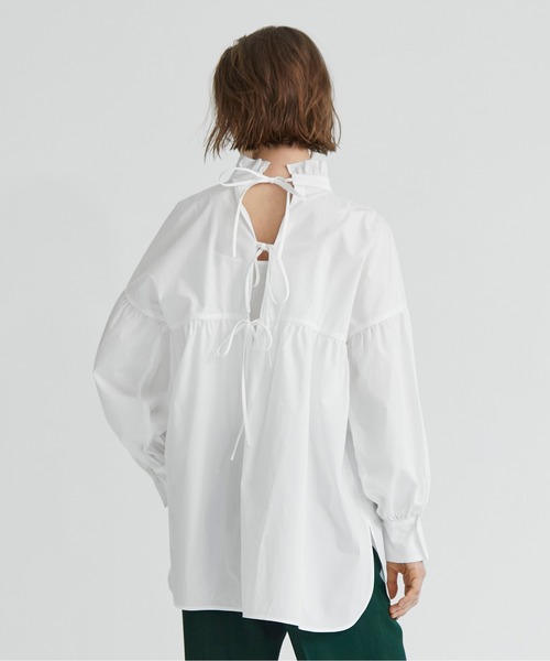 100 の保証 シャツ ブラウス Estnation スリーブボリューム2wayブラウス お歳暮 Kuljic Com