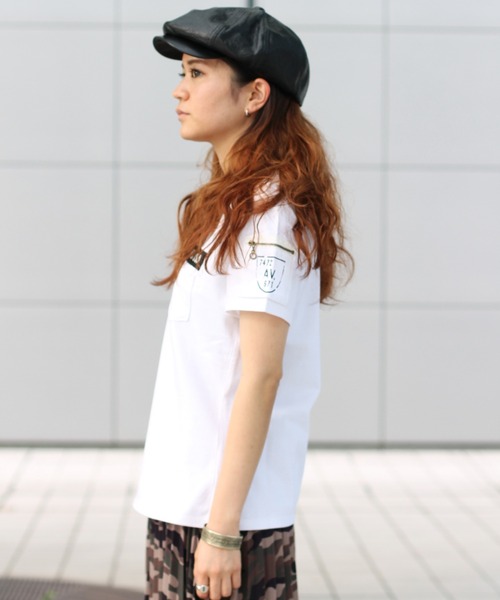 tシャツ 「WEB限定」ファティーグVネックティーシャツ/ FATIGUE V-NECK T-SHIRT レディース WEB限定】ファティーグVネックティーシャツ/ FATIGUE V-NECK T