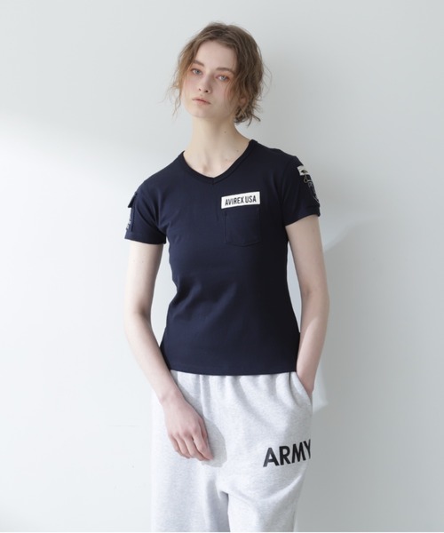 5%OFF AVIREX アビレックス レディース ファティーグ 半袖TシャツFATIGUE TEE アヴィレックス 6223026_01_75_08 AVIREX 5%OFF アビレックス レディース ファティーグ 半袖T