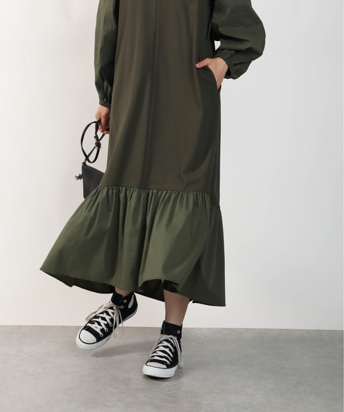 PICCIN ワンピース バックリボン異素材ワンピース : ZOZOTOWN