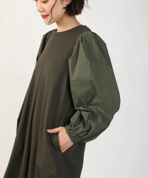 PICCIN ワンピース バックリボン異素材ワンピース : ZOZOTOWN