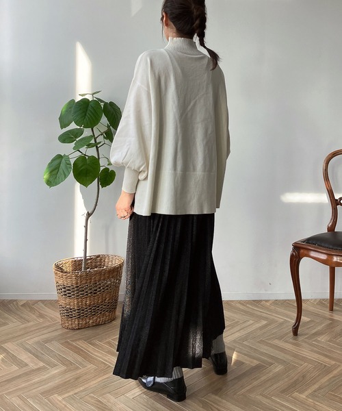 AS KNOW AS（アズノゥアズ） ロング スカート変形アコーディオン