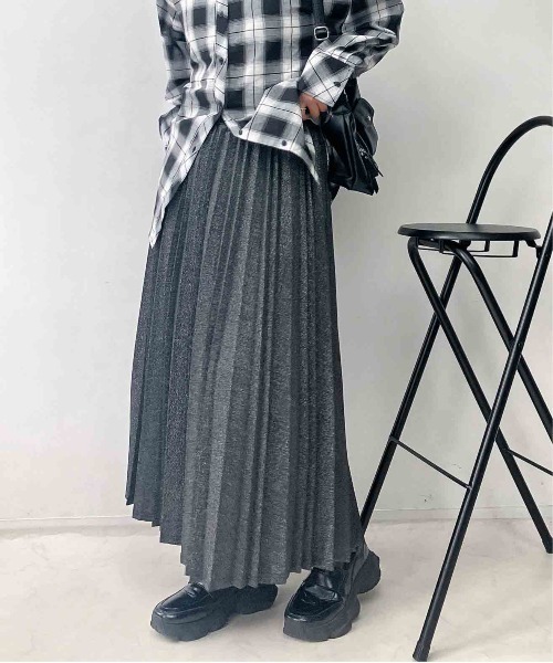 AS KNOW AS（アズノゥアズ） スカート変形アコーディオンプリーツ