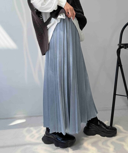 AS KNOW AS（アズノゥアズ） ロング スカート変形アコーディオン