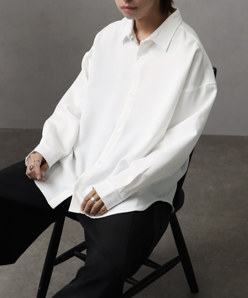 【超美品/Fitme Moi】Vネックリネンシャツ/大きいサイズ/3L/EL THE ME - Mens