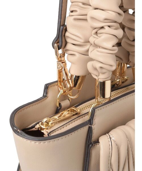 RESEXXY バッグ ハンドバッグ ウェーブキルティングギャザーバッグ  