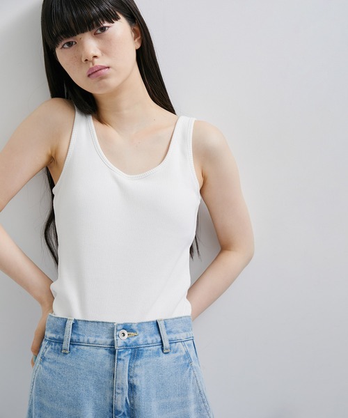 ADAM ET ROPE'（アダムエロペ） タンクトップ ノースリーブ 「逸品