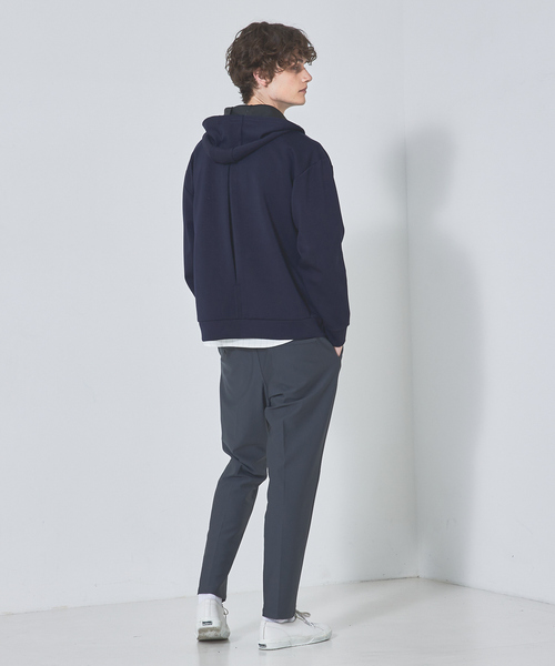 ABAHOUSE（アバハウス） パーカー 「インバーテッドプリーツ」ジップ