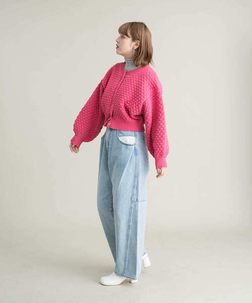 KBF（ケービーエフ） カーディガン ポコポコニットカーディガン