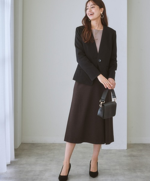 7days Life Styling スカートスーツ 「洗える・ストレッチ