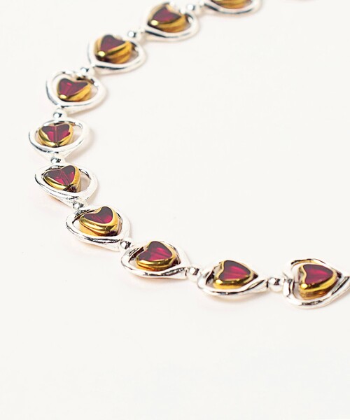 ネックレス Otro Accesorio / ハート レイヤード ネックレス レディースの画像