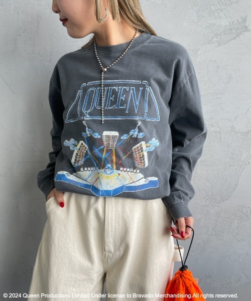 tシャツ 「YERY 4月号掲載」「GOOD ROCK SPEED/グッドロックスピード」 別注 QUEEN ロゴプリントロンT レディース メンズ GOOD ROCK SPEED tシャツ 「YERY 4月号掲載」「GOOD SPEED