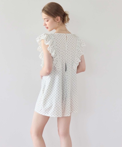 SEA DRESS（シードレス） 水着 ショルダーフリルオールインワン