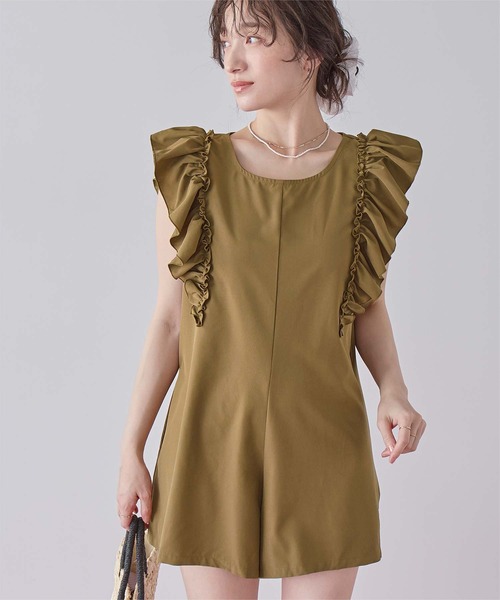SEA DRESS（シードレス） 水着 ショルダーフリルオールインワン