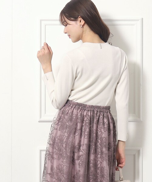 ★ガレ調コンポート★ Couture Brooch ニット セーター LEMON ポイントパール調プチ