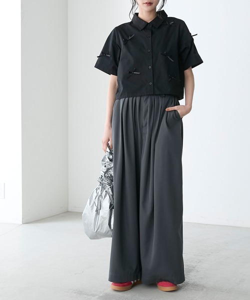 PRIDE - 袖リボン付き半袖カットソー〔値下げしました〕 クロスリボンTシャツ – WEGO ONLINE STORE
