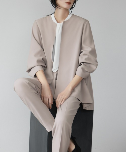 Flolia」 セットアップ M グレイッシュベージュ レディース : 82080221 
