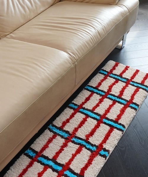 ラガディアン&アンディ チェック柄ラグマット Ein（アイン） ラグ ラグマット Ein/マルチ チェック柄 スクエア ラグ