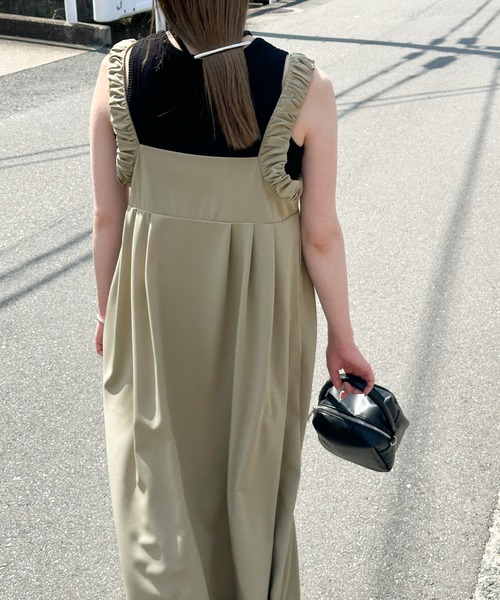 select MOCA ワンピース ショルダーギャザーキャミソールワンピース