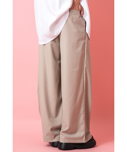 スラックス a.p.o.v. ロングコードベルトワイドラップパンツ メンズ