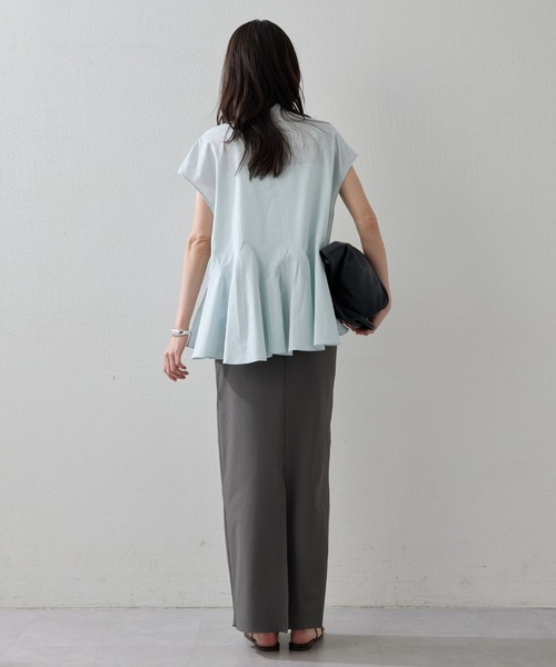 スカート 「3サイズ展開」ストレッチマキシタイトスカート2の画像