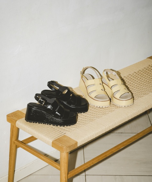 サンダル KARIN TAKUBO×LE TALON7.5cmグルカサンダル レディース 