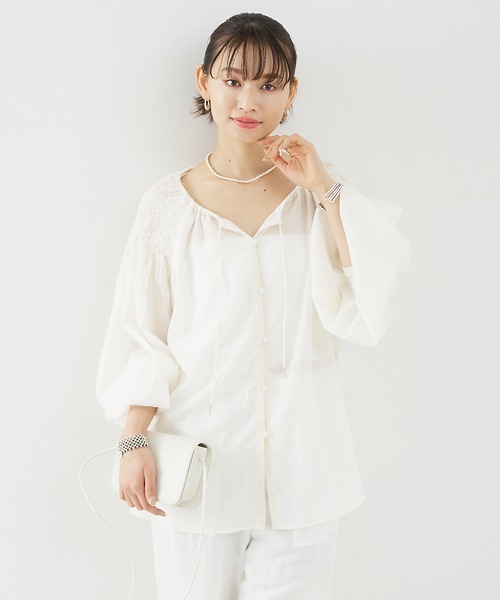 Rouge vif Anna（ルージュヴィフアンナ） ブラウス シャツ コットン 
