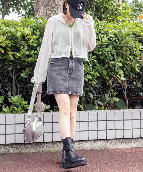 WEGO ブルゾン アウター WEGO/ダブルジップメッシュパーカー