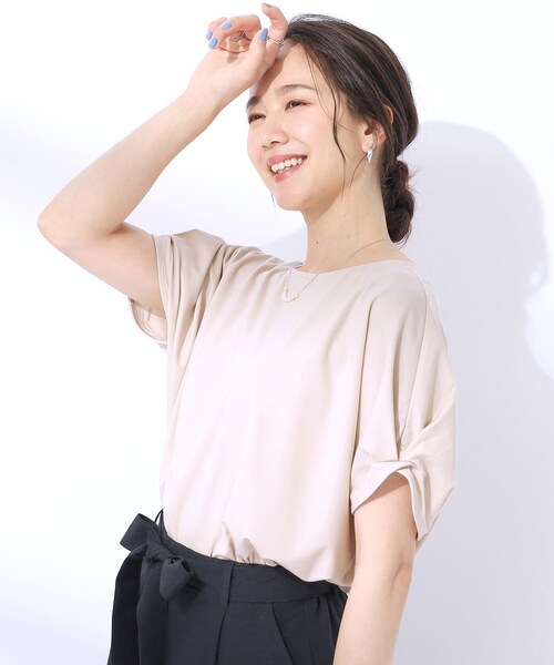 DRESKIP（ドレスキップ） tシャツ 「UV」大人のための お袖ツイスト