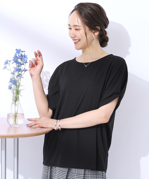 DRESKIP（ドレスキップ） tシャツ 「UV」大人のための お袖ツイスト