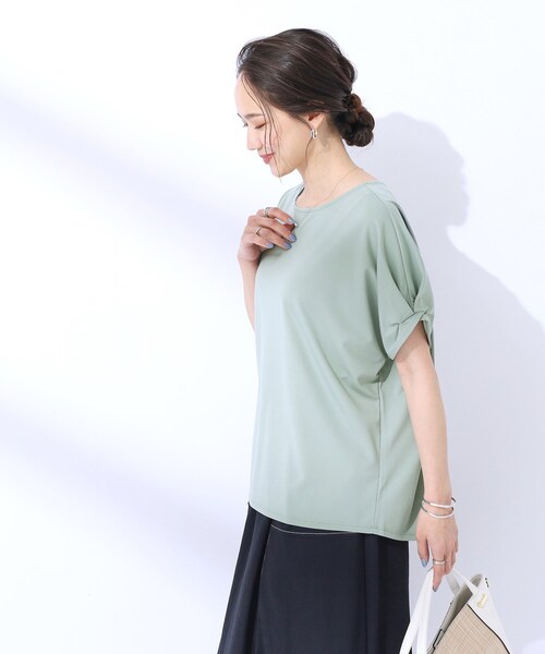 DRESKIP（ドレスキップ） tシャツ 「UV」大人のための お袖ツイスト