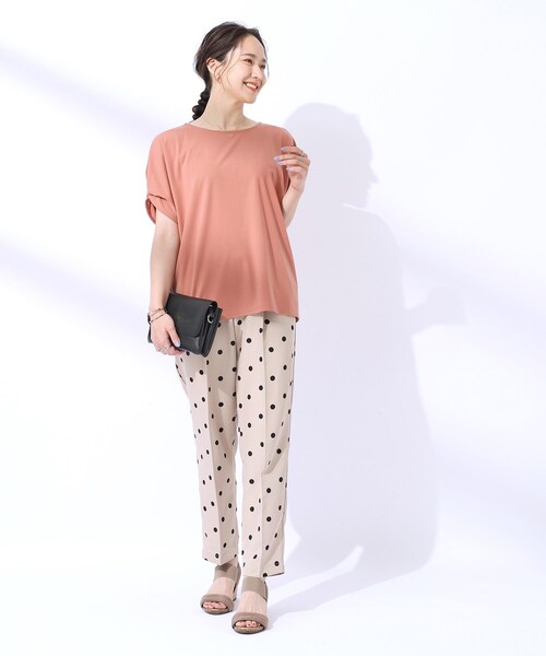 DRESKIP tシャツ 「UV」大人のための お袖ツイストトップス レディース