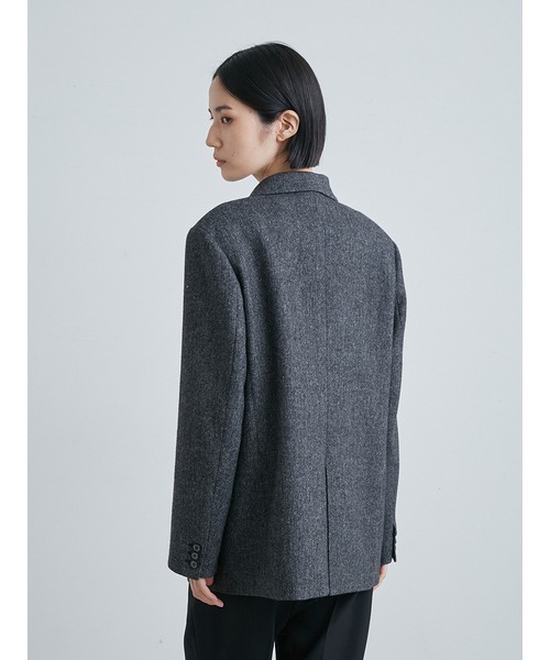 MIESROHE ジャケット テーラードジャケット ツイードシングルブレスト  