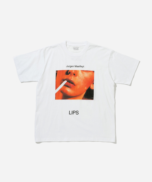 BIOTOP（ビオトープ） tシャツ 「LIPS for BIOTOP」Photo T-shirts