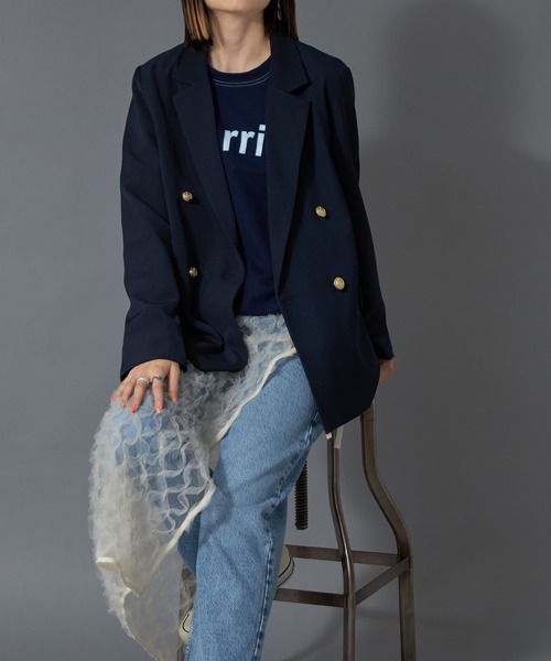 each alchemist ジャケット テーラードジャケット 金ボタンダブル