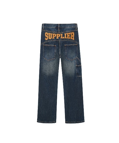 supplier デニム SUPPLIER ジーンズ デニムパンツ｜Back Logo Double Knee Denim