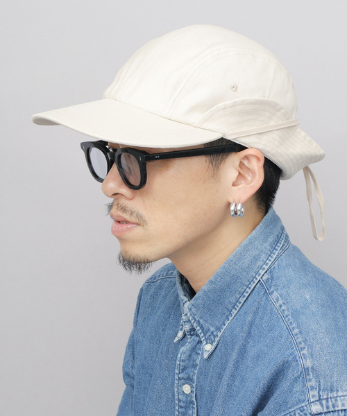 Mr.COVER キャップ 帽子 ツイル ロングビル ハンターキャップ