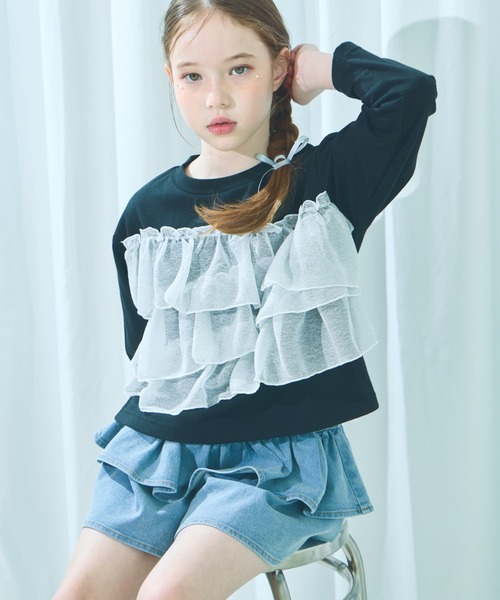 PAIRMANON COEUR tシャツ 「PAIRMANON COEUR」ラメチュールドッキング 