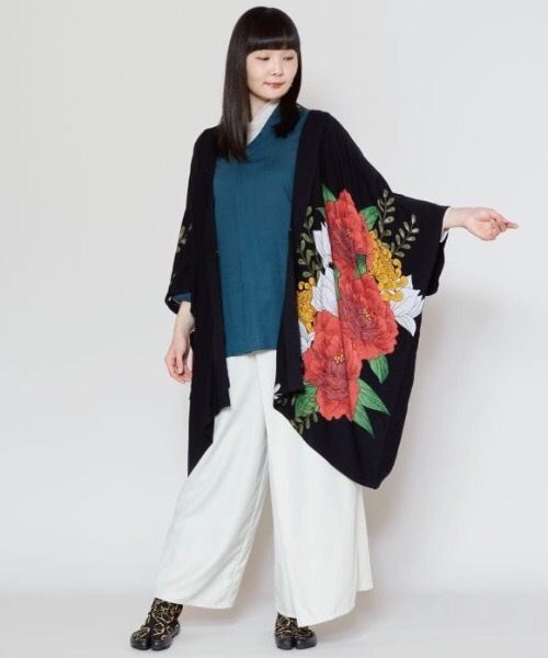 カーディガン 「カヤ」花柳ならいUV羽織 レディース カヤ カーディガン 「カヤ」花柳ならいUV羽織 レディース