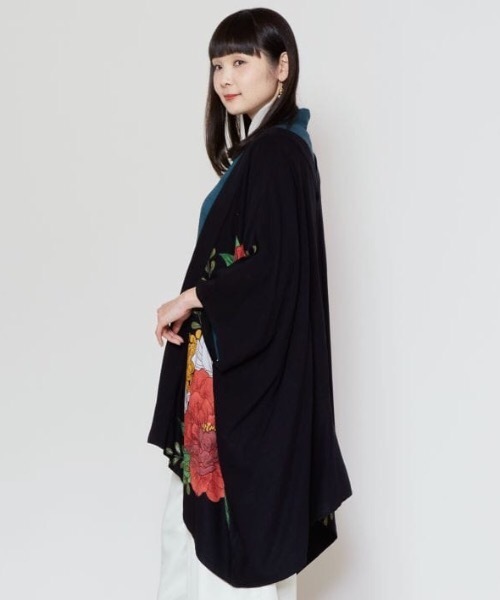 カーディガン 「カヤ」花柳ならいUV羽織 レディース カヤ カーディガン 「カヤ」花柳ならいUV羽織 レディース