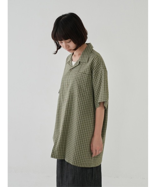 AURALEE 半袖シャツ UNITEDARROWS別注 グレー系チェック AURALEE 半袖シャツ UNITEDARROWS別注 グレー系チェック 楽天