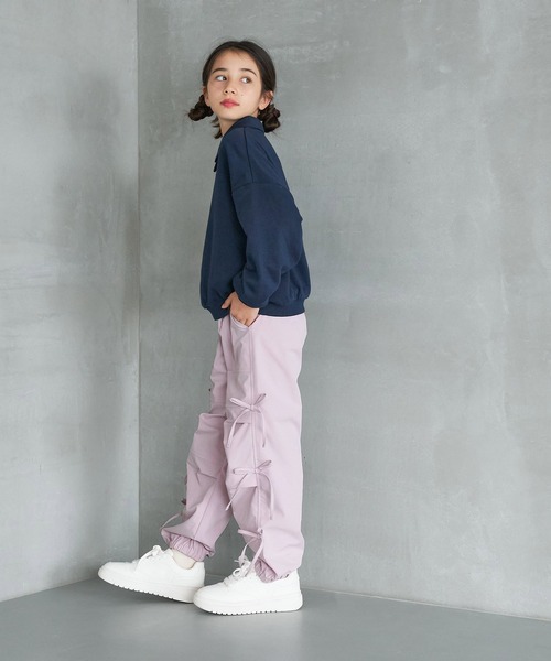 coca パンツ キッズ リボンパラシュートパンツ 子供服 女の子