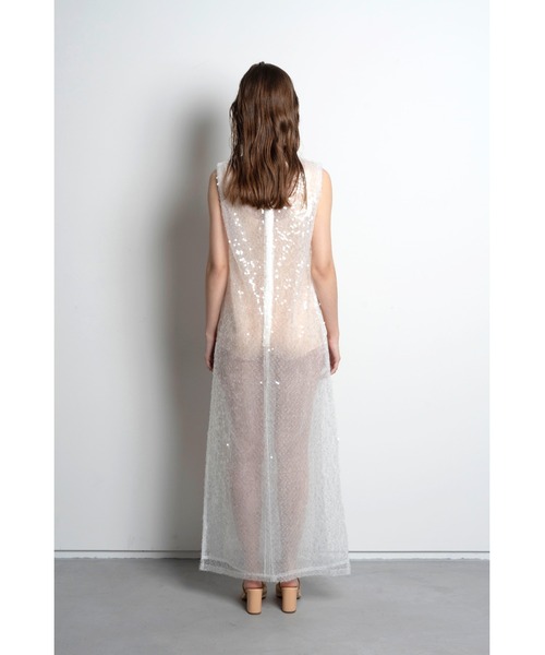 ドレス Side slit dress/サイドスリットノースリーブドレス