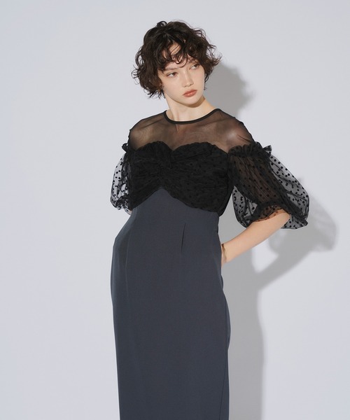 ANDRESD flocky dot one piece 定価20,900円 flocky dot one piece | ANDRESD