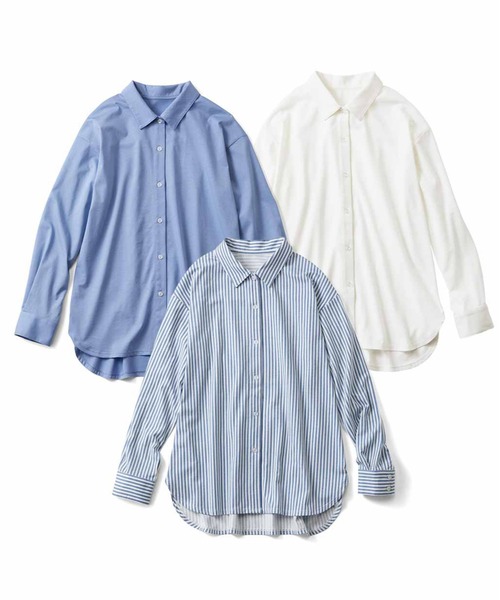ブラウス シャツ コンフォート・コットン/テンセル・シャツ、長袖 ジャパン・フィット レディース Amazon.co.jp: [エルエルビーン] ウィメンズ コンフォート