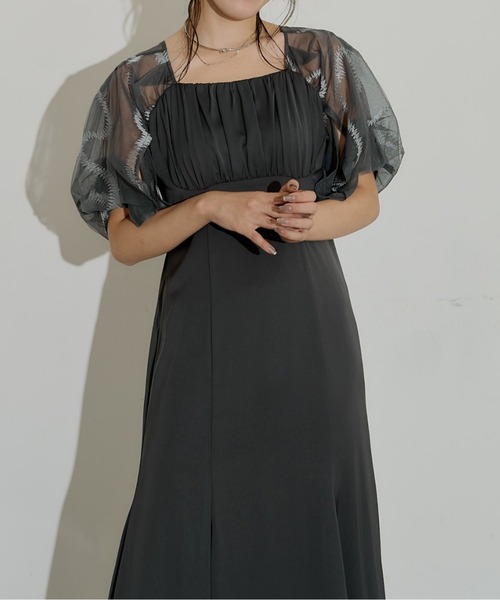 スーツ・フォーマル・ドレス LE'RURE Plume broderie balloon dress Plume broderie balloon dressのドレス|Dorry Doll / LE'RURE