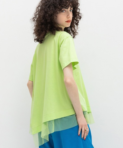 【新品・未使用】AULAAILA シアーアシンメトリーTシャツ AULA AILA tシャツ シアーアシンメトリーTシャツ レディース