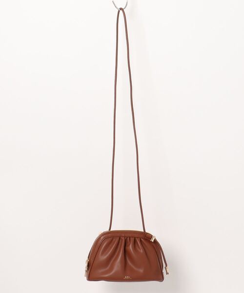 A.P.C.｜bourse ninon シャーリング ショルダーバッグ A.P.C. ショルダーバッグ バッグ BOURSE NINON SMALL レディース